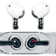 The new Nothing Ear (stick) wireless earbuds sitting in and outside of their charging case.